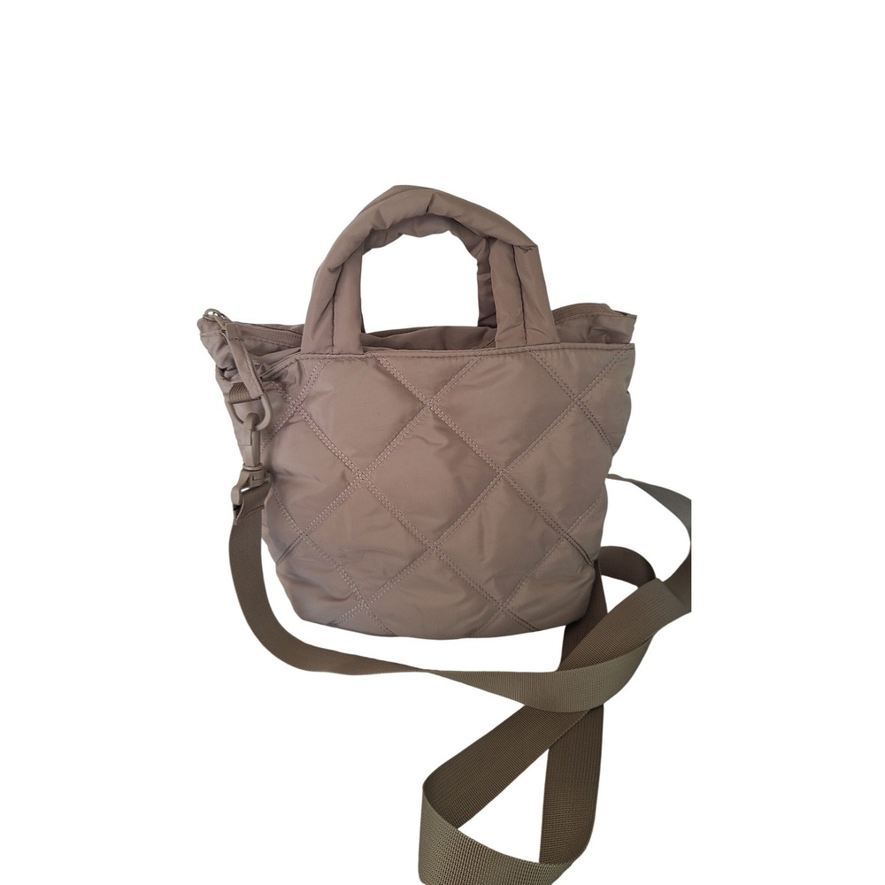 BAGSMART Quilted Travel Crossbody Bag tan color - Picture 2 of 11